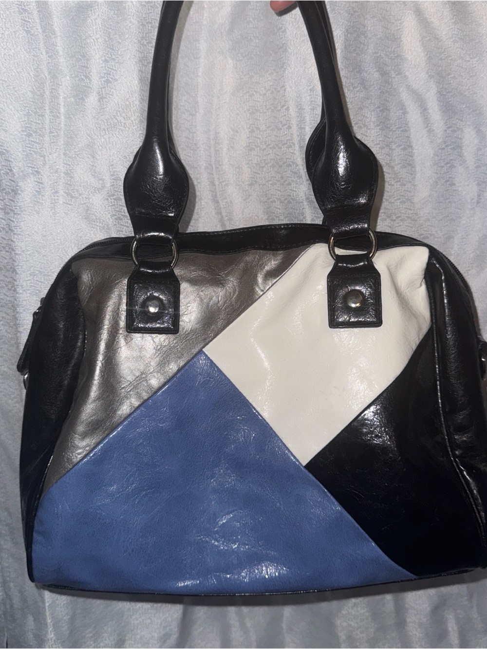 Black and blue bag